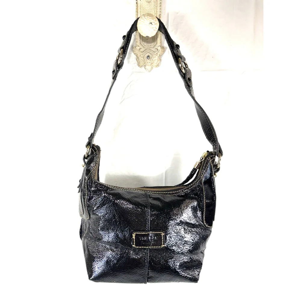 Vintage The Sak Patent Leather Hobo Shoulder Bag